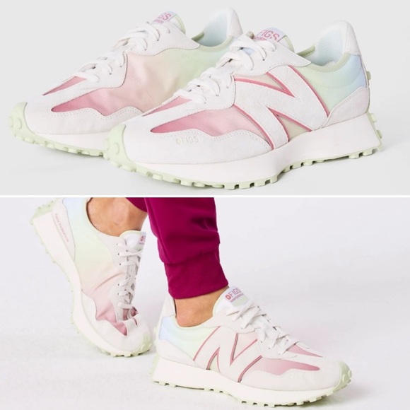 FIGS x New Balance 327 in Ombre Dark Magenta New in Box NIB SIZE 8 Women’s - Picture 1 of 15